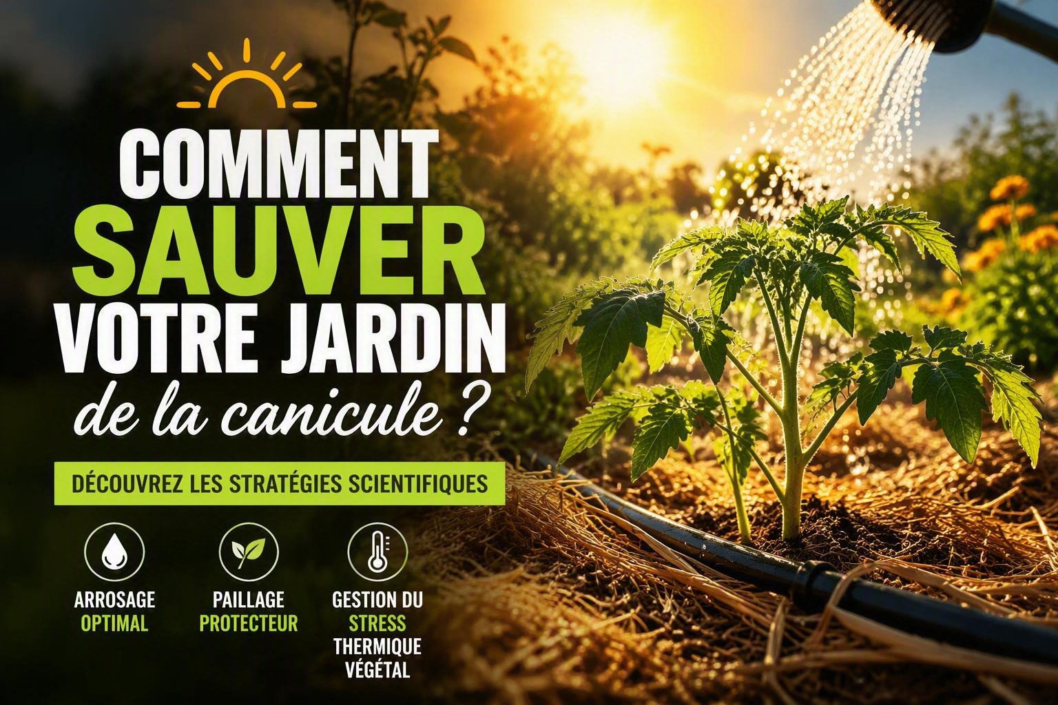 Canicule et fortes chaleurs : le guide scientifique pour protéger votre jardin