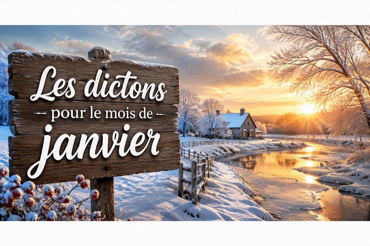 Les dictons de janvier : froid, neige et nouvelle année