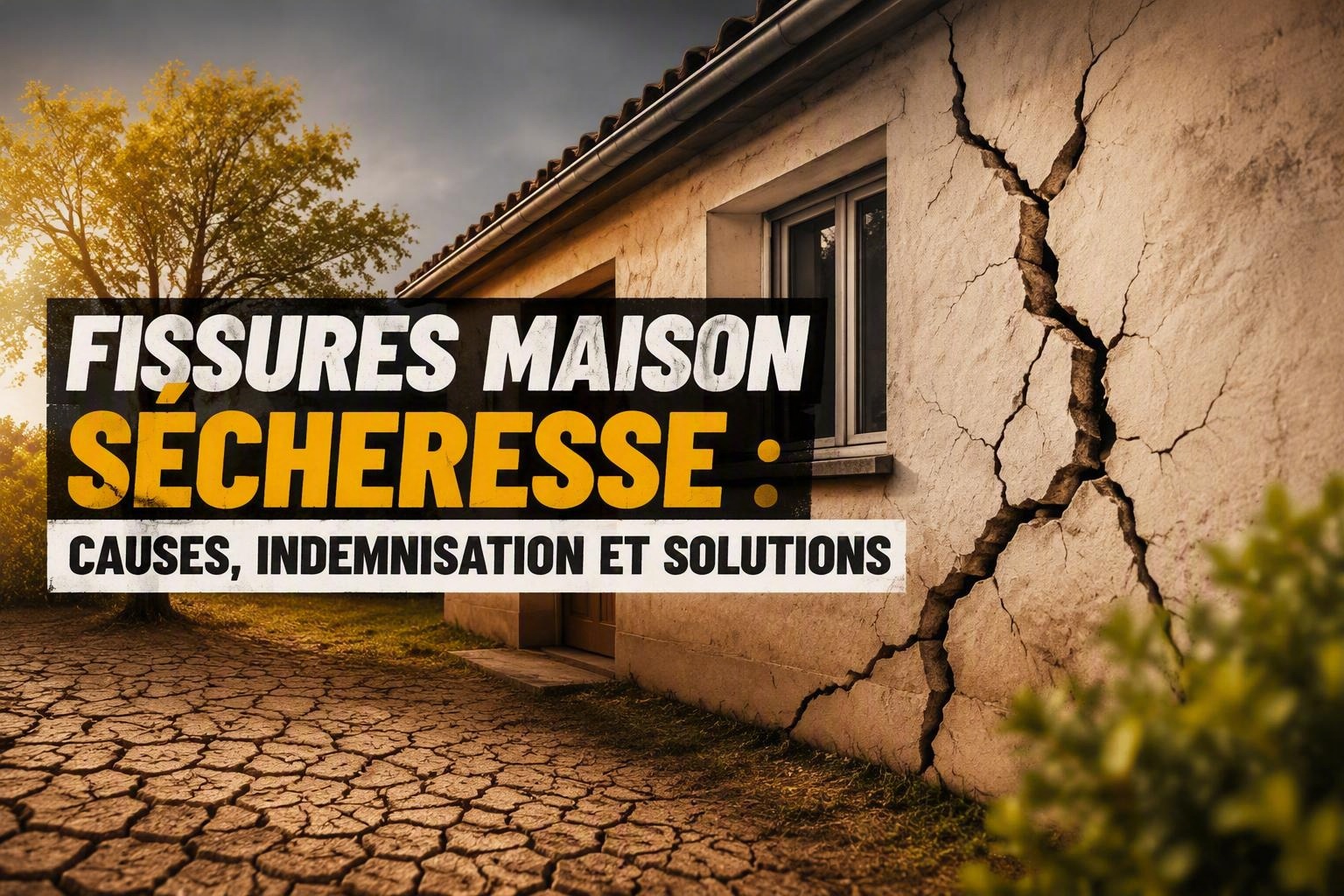 Fissures maison sécheresse : comprendre le retrait-gonflement des argiles, repérer les signes d'alerte, obtenir une indemnisation et protéger durablement votre habitation.