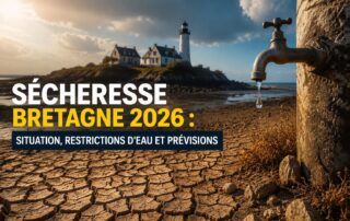 Sécheresse Bretagne 2026 : déficit de pluie, nappes en baisse, restrictions d'eau et impacts sur l'agriculture et le tourisme. Suivez la vigilance en direct.