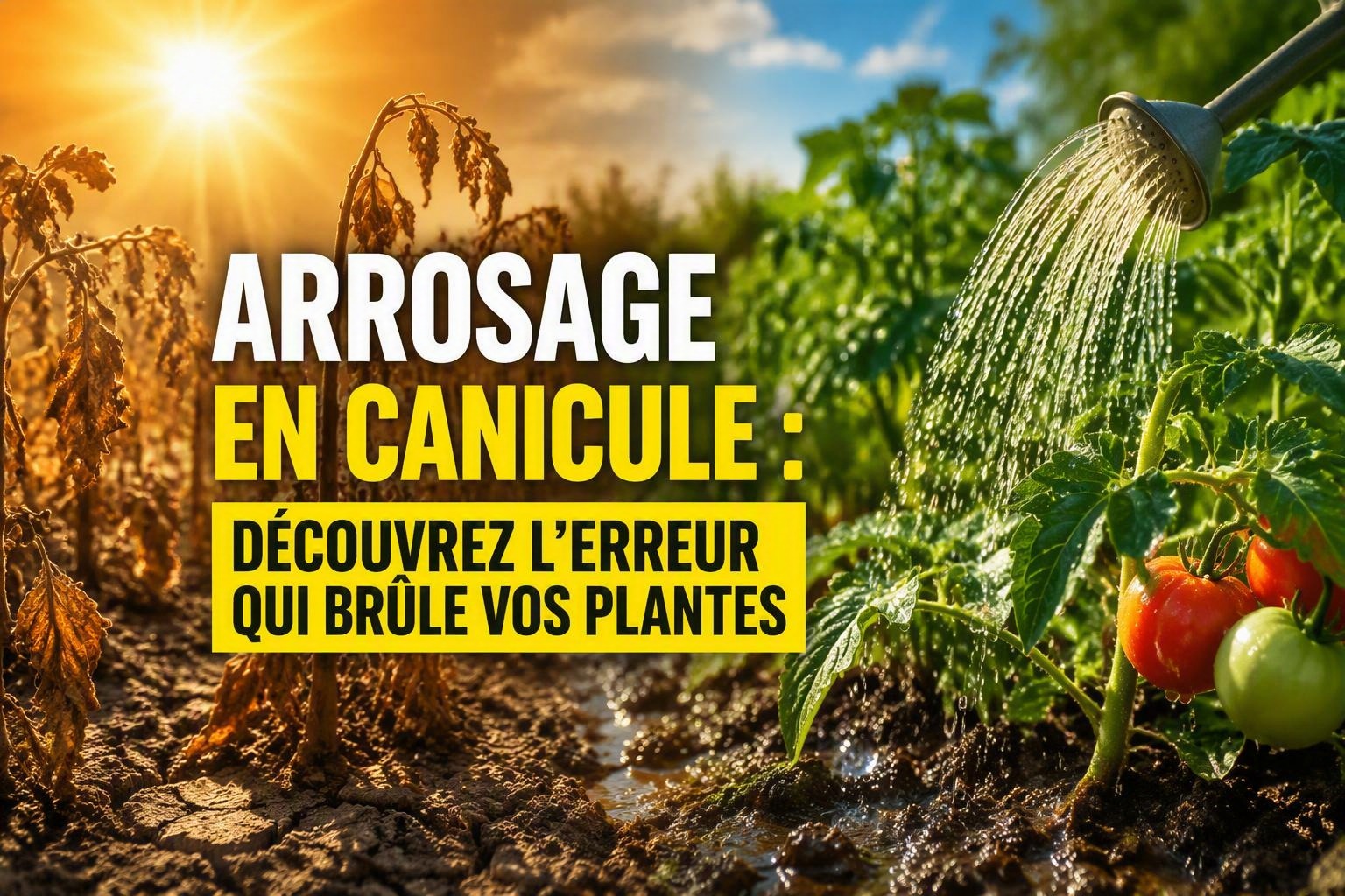 Arrosage canicule : l'erreur à éviter absolument au potager