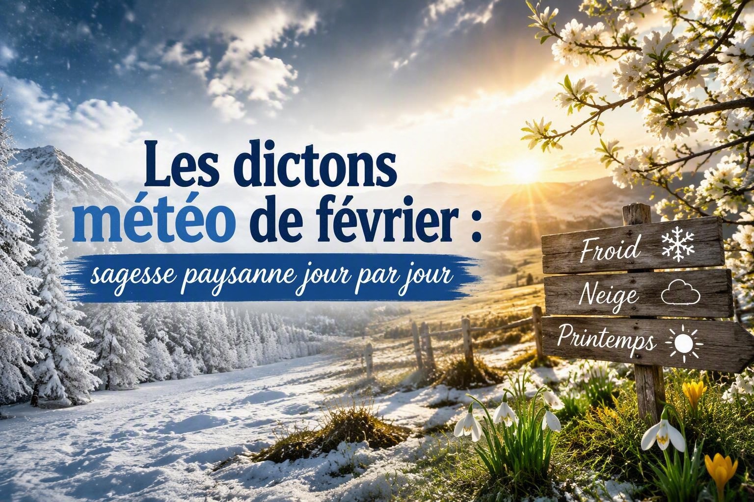 Les dictons météo de février : sagesse paysanne jour par jour