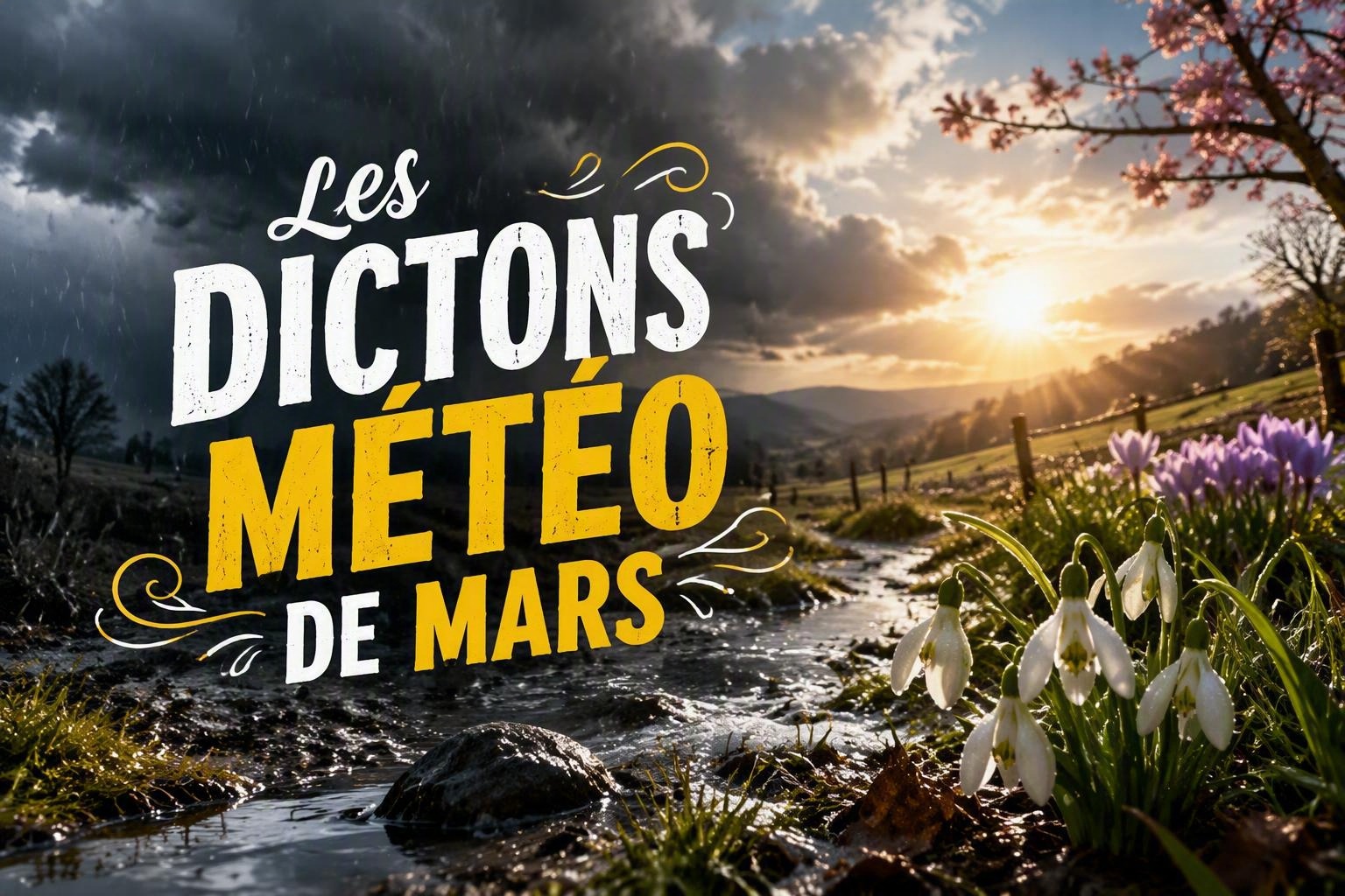 Le ciel de mars selon les anciens : proverbes et dictons du printemps
