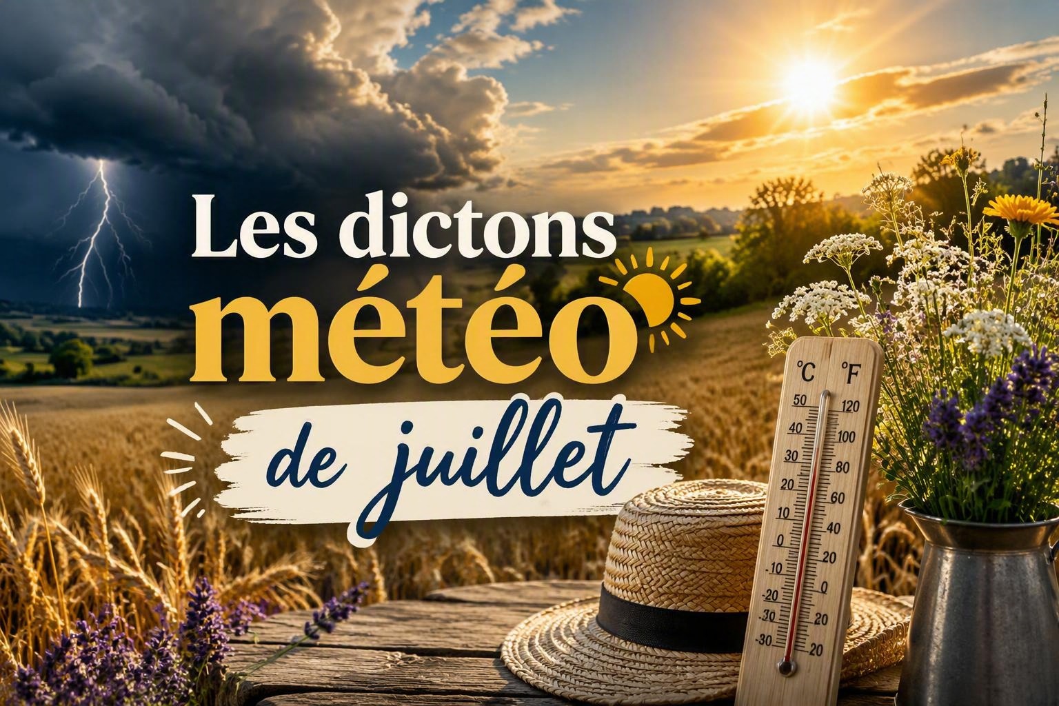 Orages d'été et moissons : les dictons météo du mois de juillet