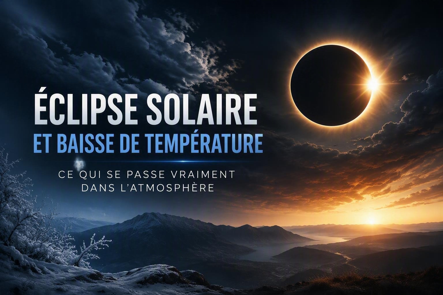 Éclipse solaire et baisse de température : ce qui se passe vraiment dans l’atmosphère