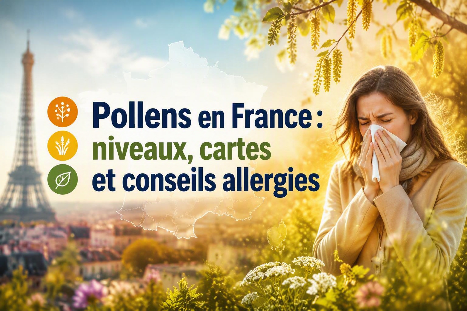 Pollens en France - carte des risques, indice pollen et conseils allergies