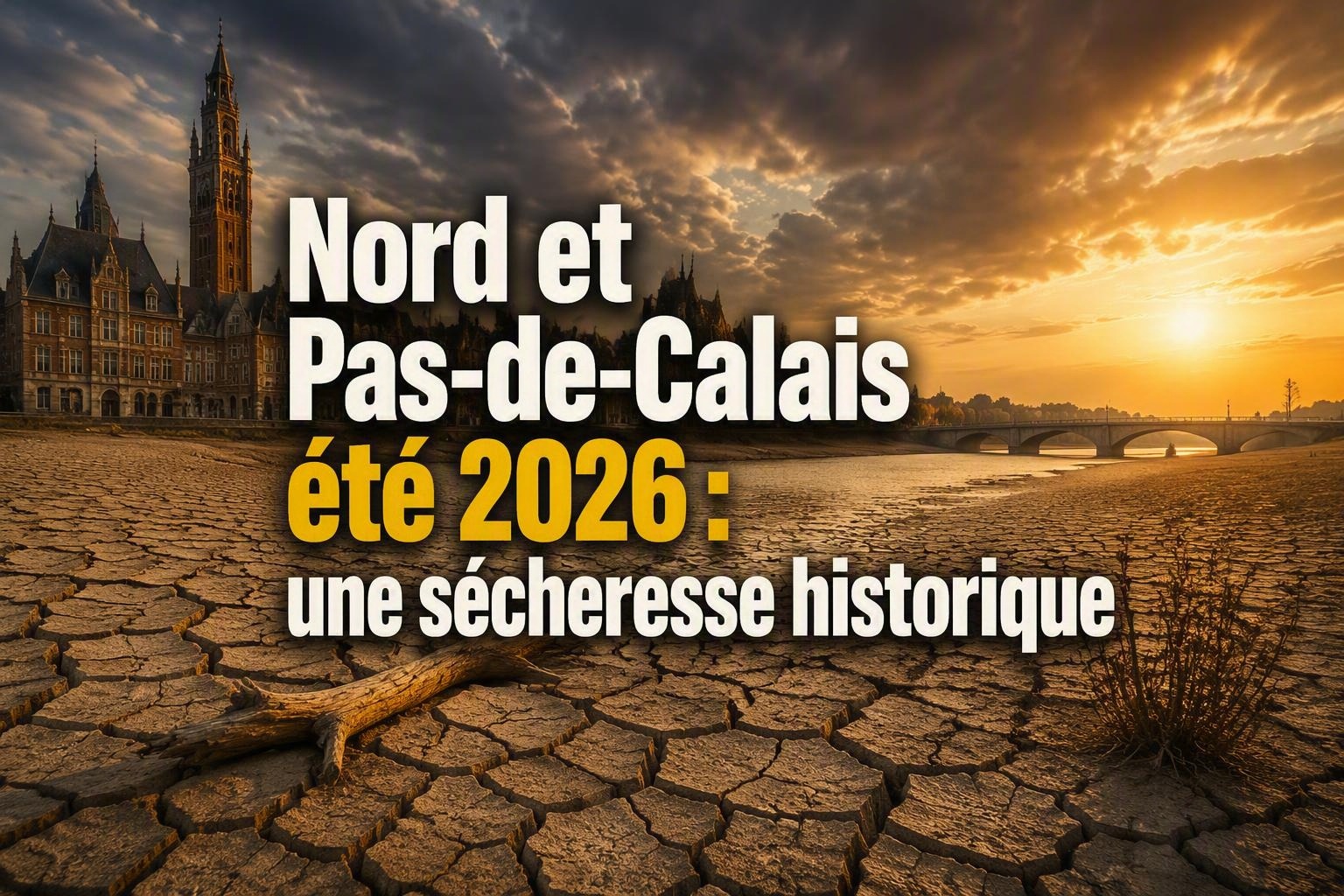 Nord et Pas-de-Calais : une sécheresse historique, 20% des cours d’eau à sec