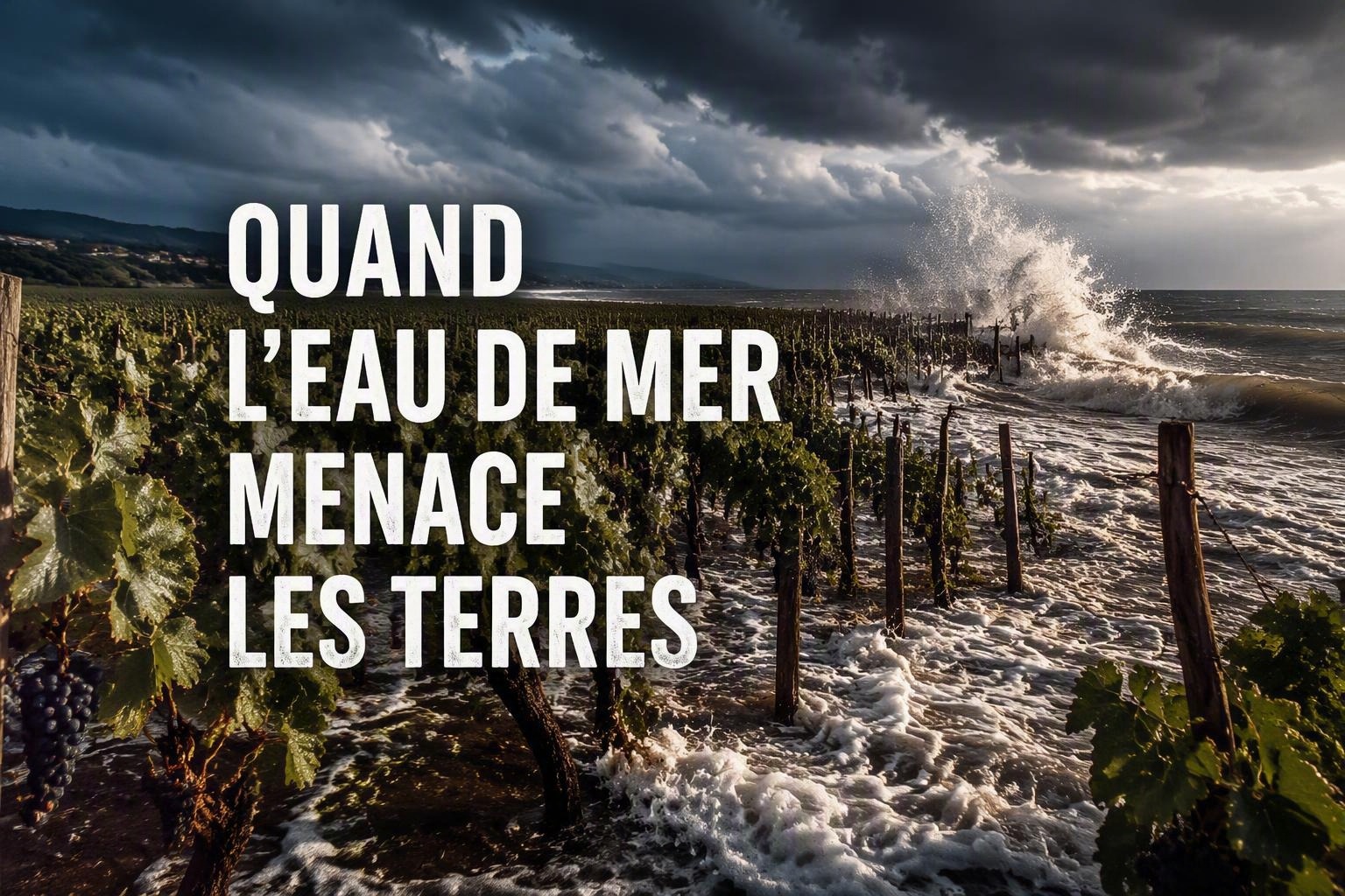Salinité des vignes à Vic-la-Gardiole et Frontignan : quand l’eau de mer menace le vignoble