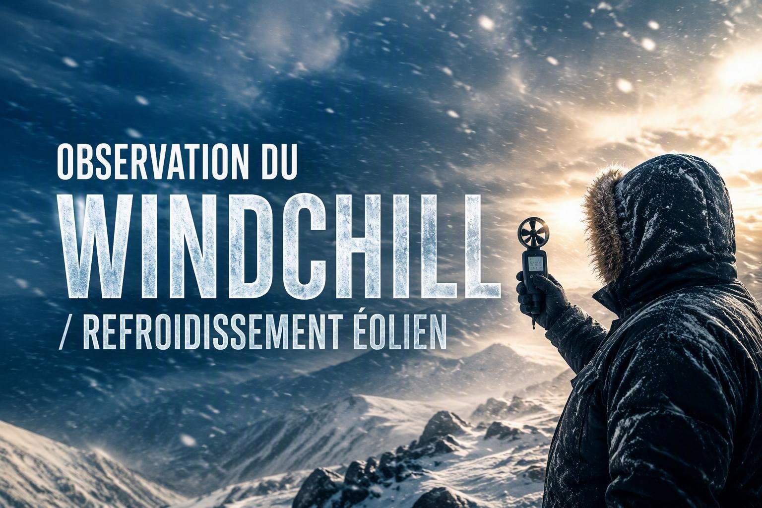 Comment lire une carte d’Observation du windchill / refroidissement éolien / températures ressenties ?