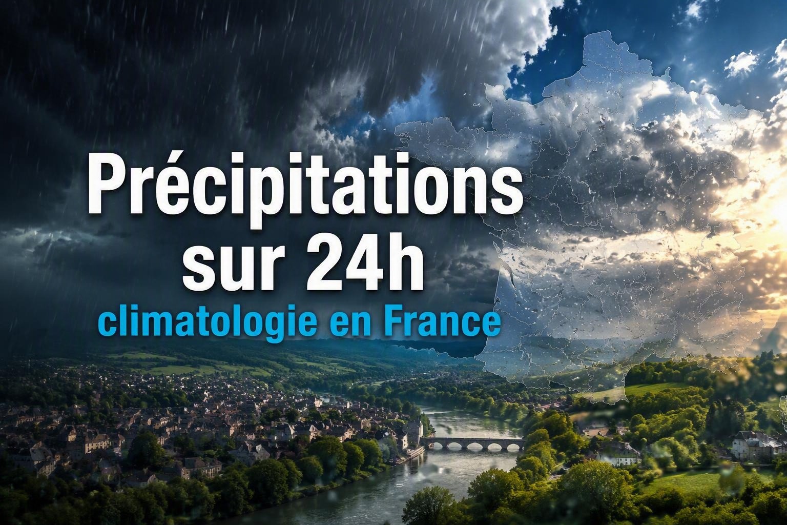 carte des précipitations sur 24h climatologie