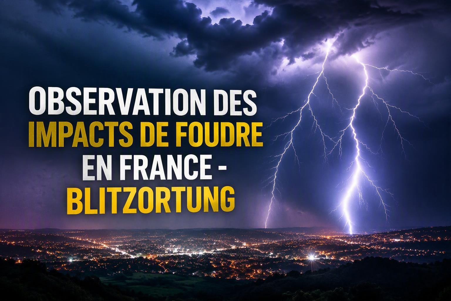 Comment lire une carte densité de foudre ? (actualisées en temps réel)