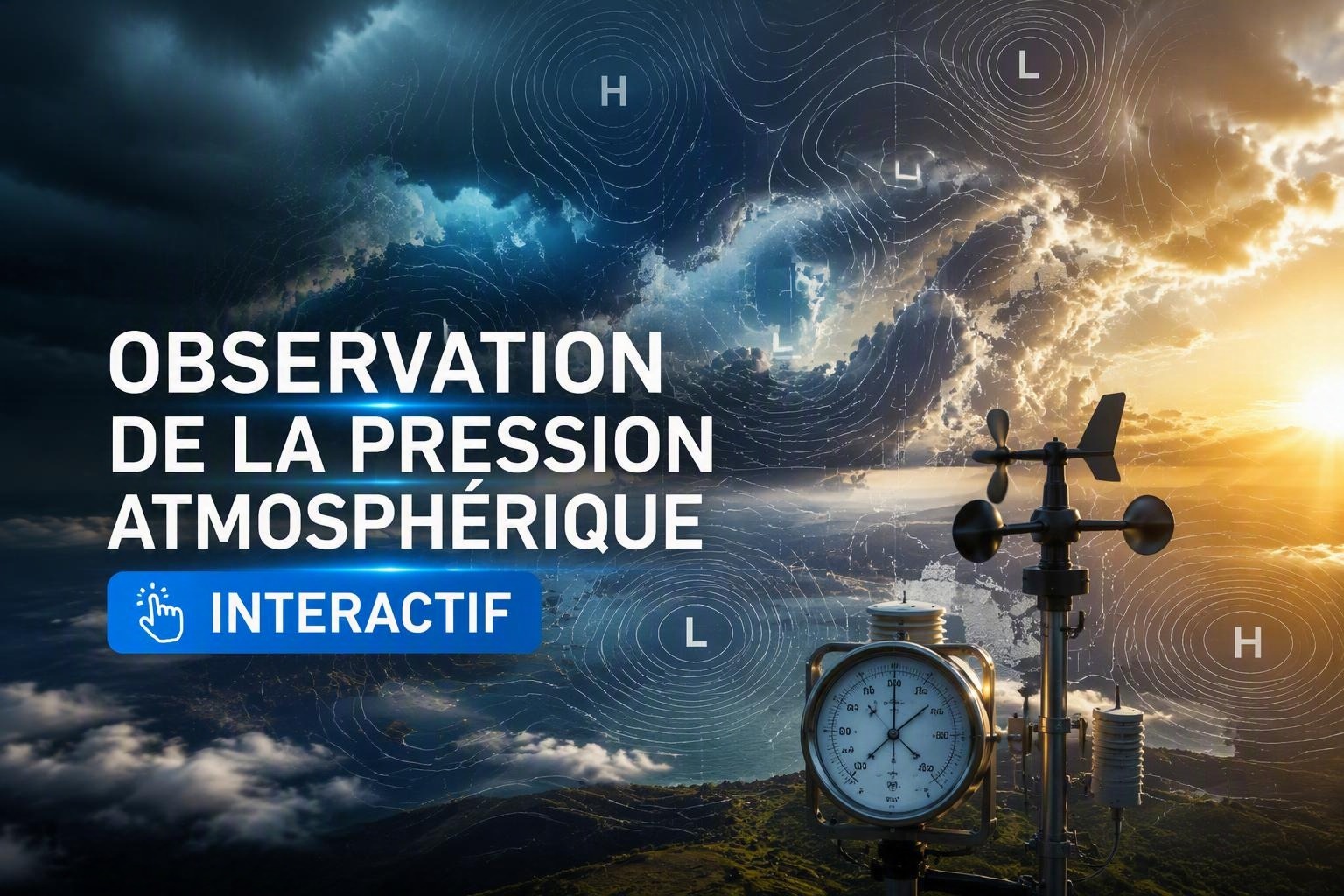 Carte des pressions atmosphériques Interactive