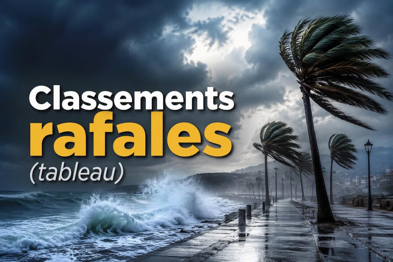 Classements rafales (tableau)