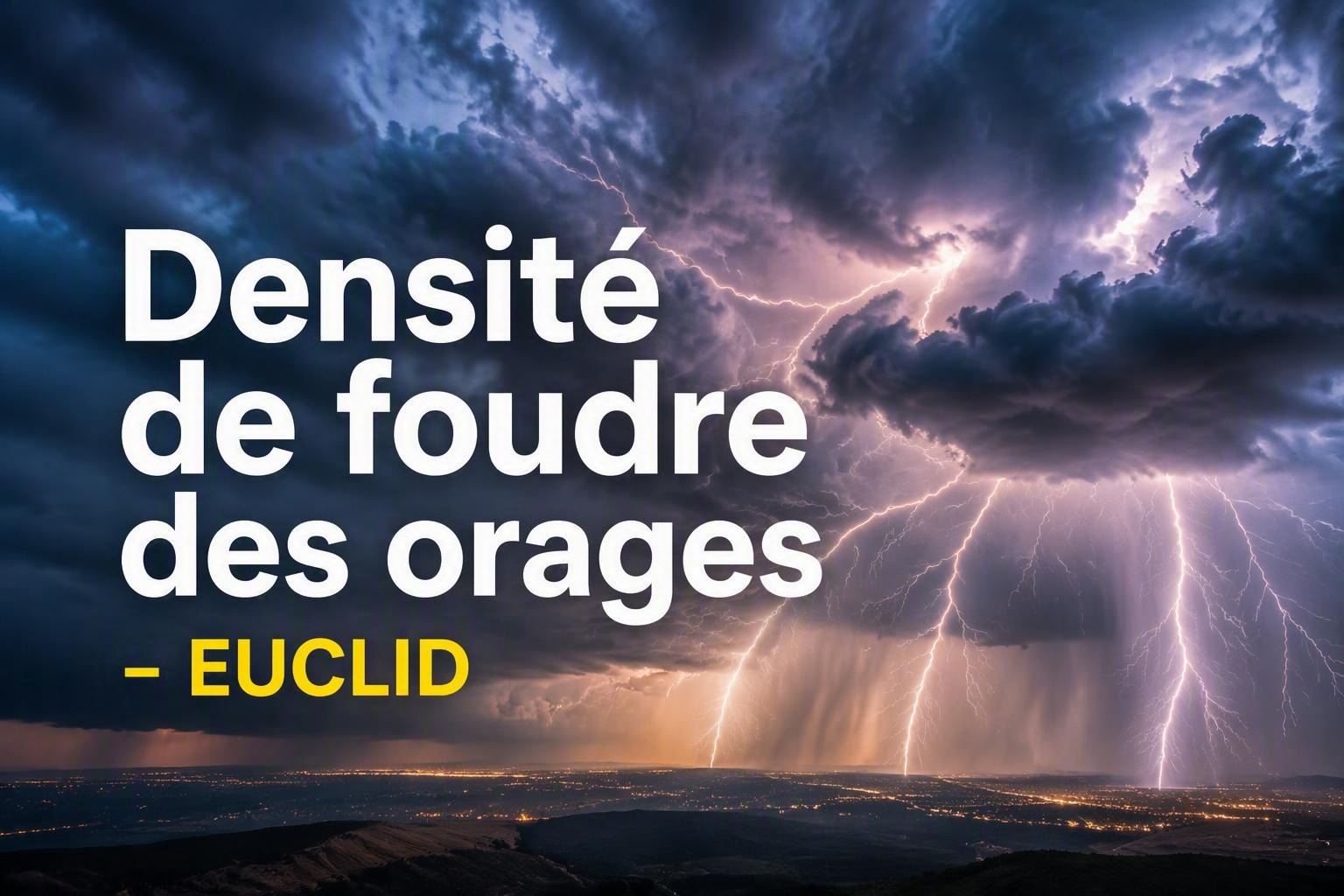 carte densité de foudre - EUCLID