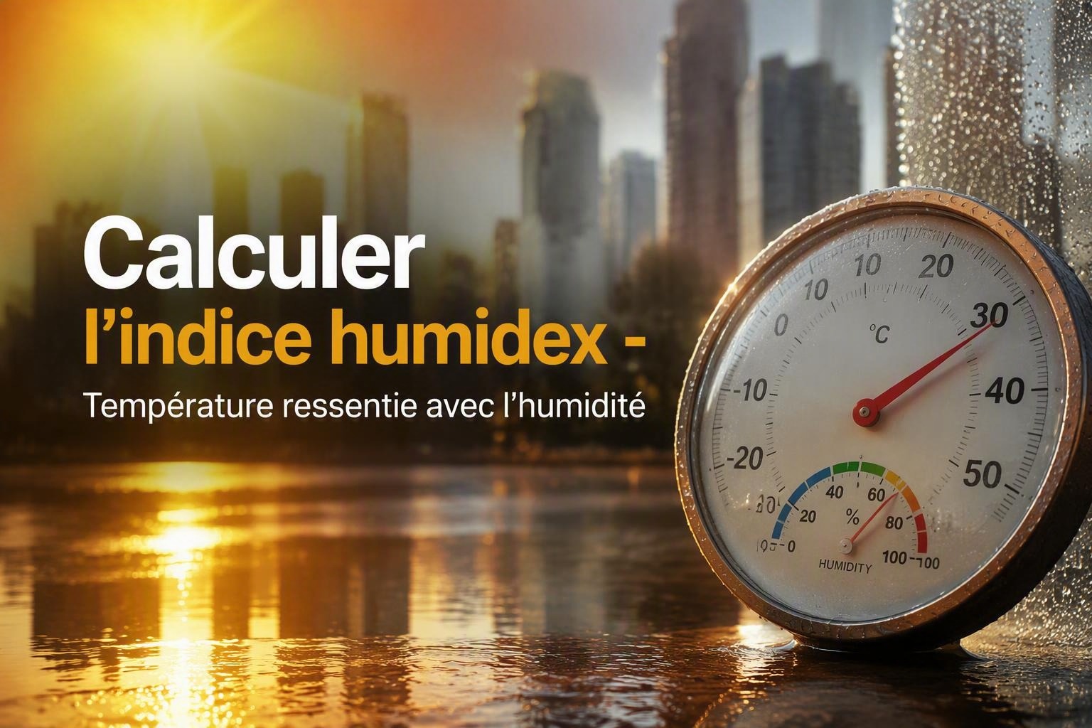 Humidex, calcul, inconfort et risque de coup de chaleur