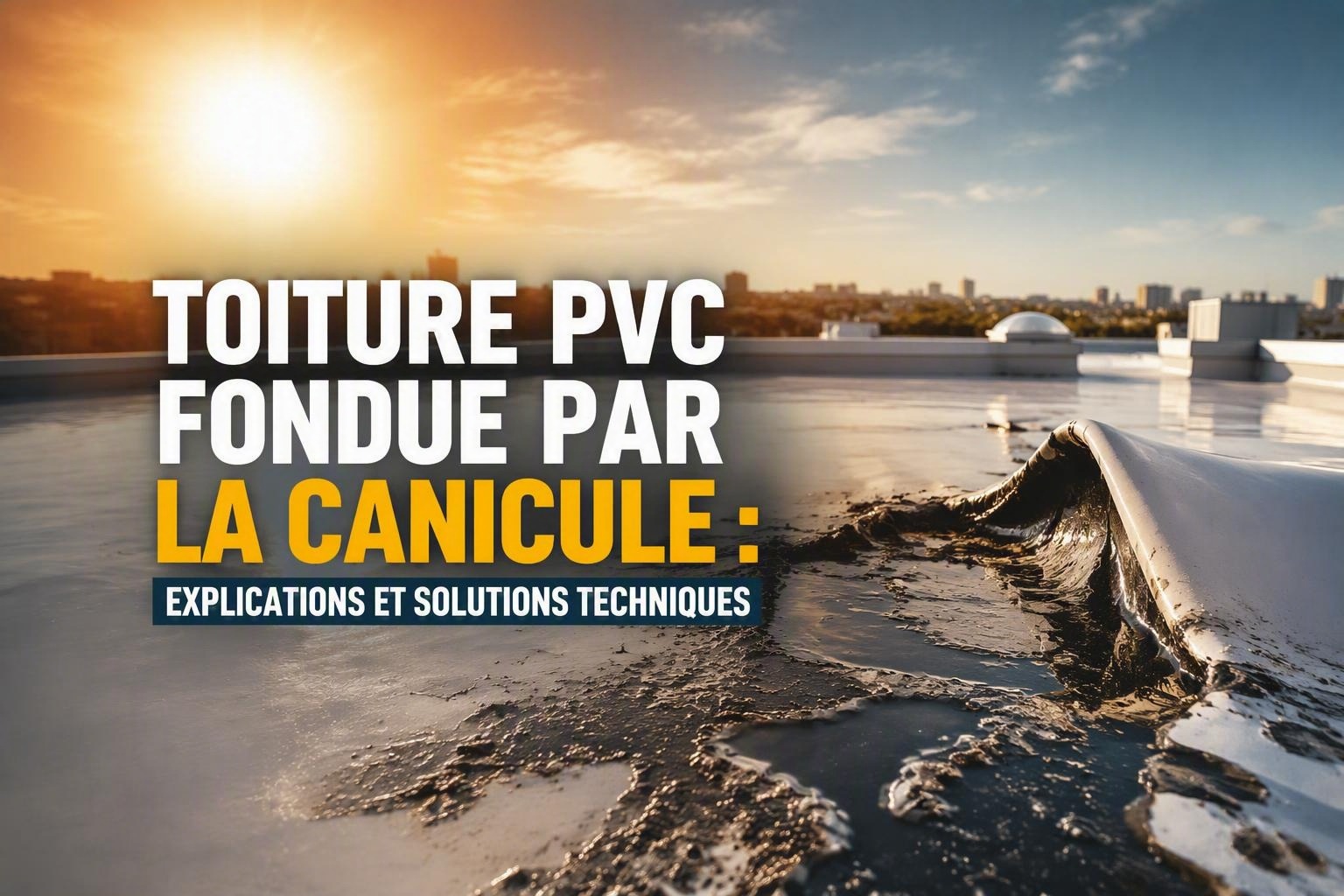 Canicules 2026 : pourquoi les toitures en PVC fondent — le cas de Neuvy-en-Mauges