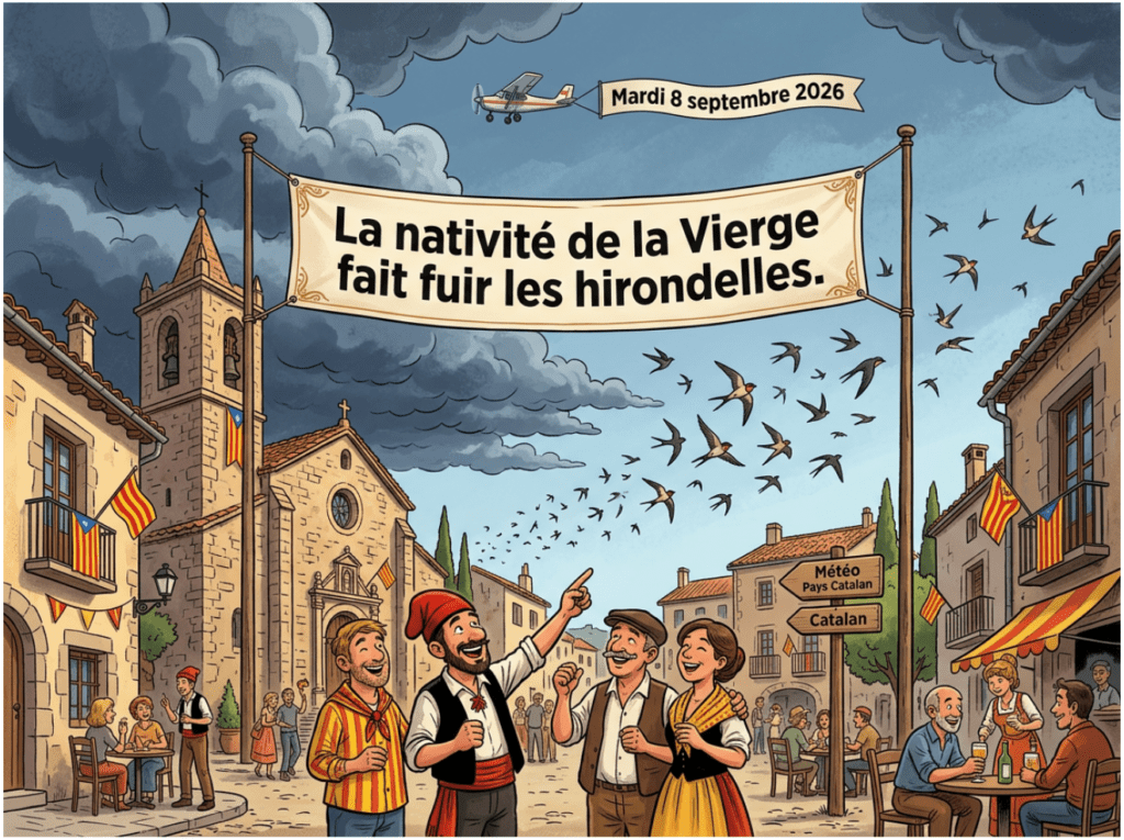 « La nativité de la Vierge fait fuir les hirondelles. »
