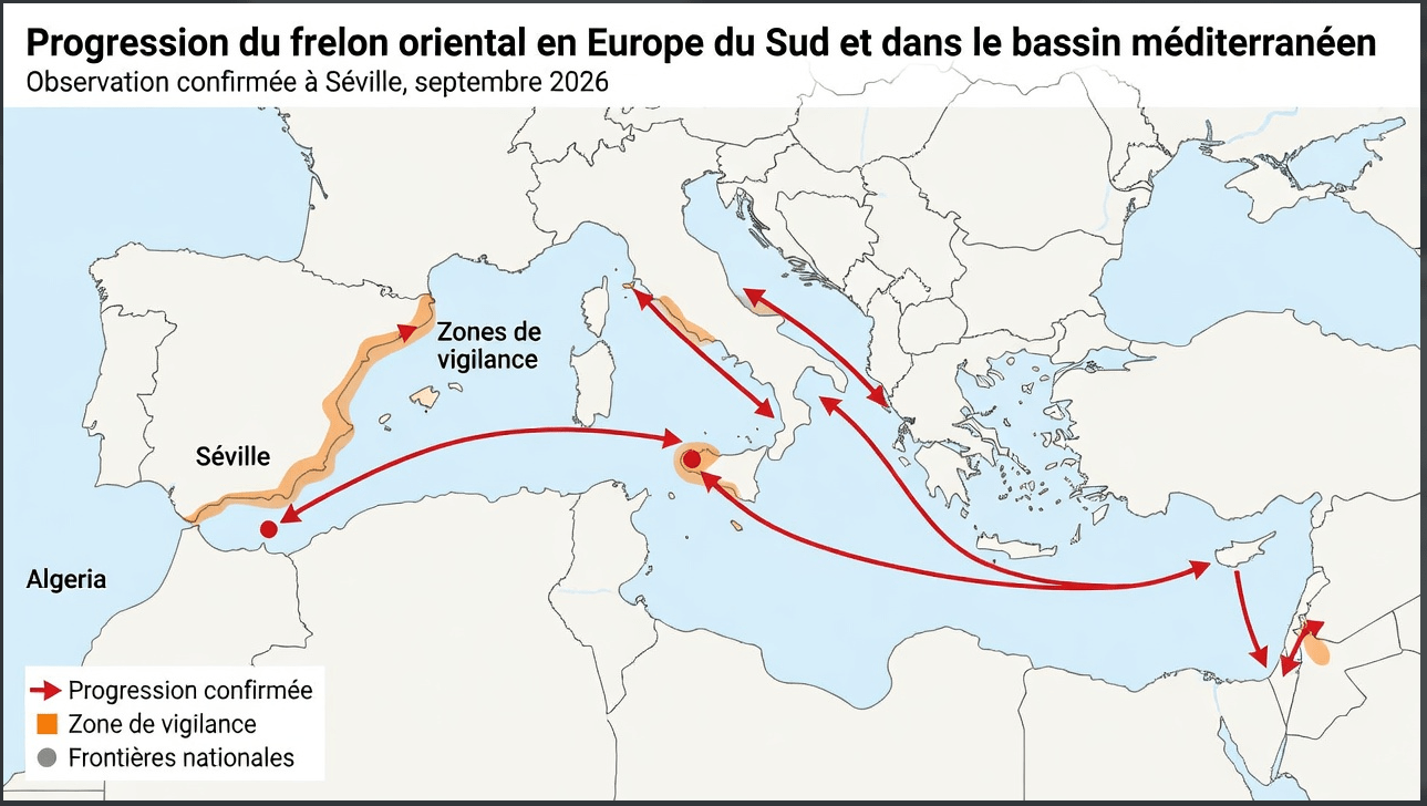 08-09-2026-16h00_41 Progression du frelon oriental en Europe du Sud et dans le bassin méditerranéen