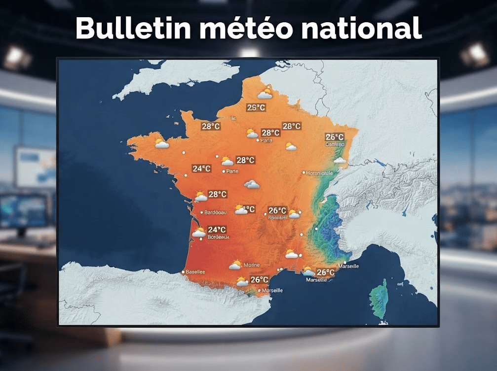 Bulletin météo national pour la France