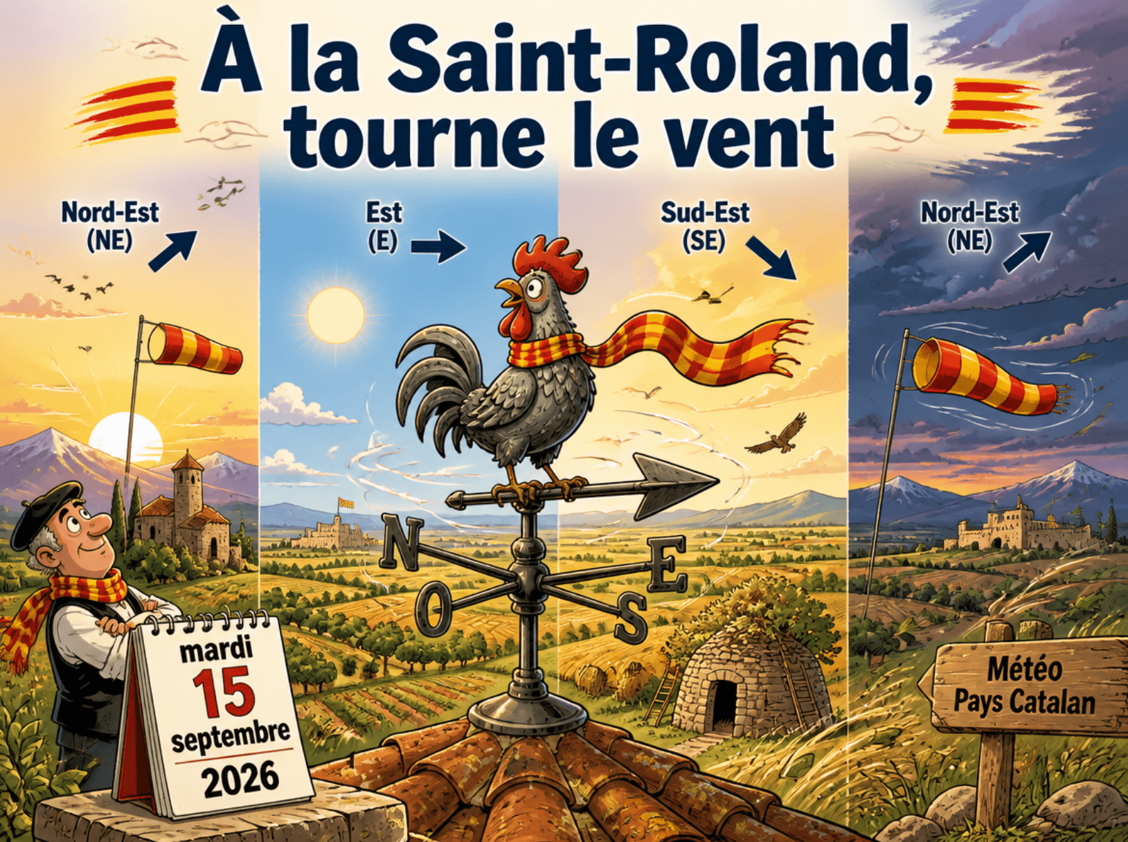 « À la Saint-Roland, tourne le vent »