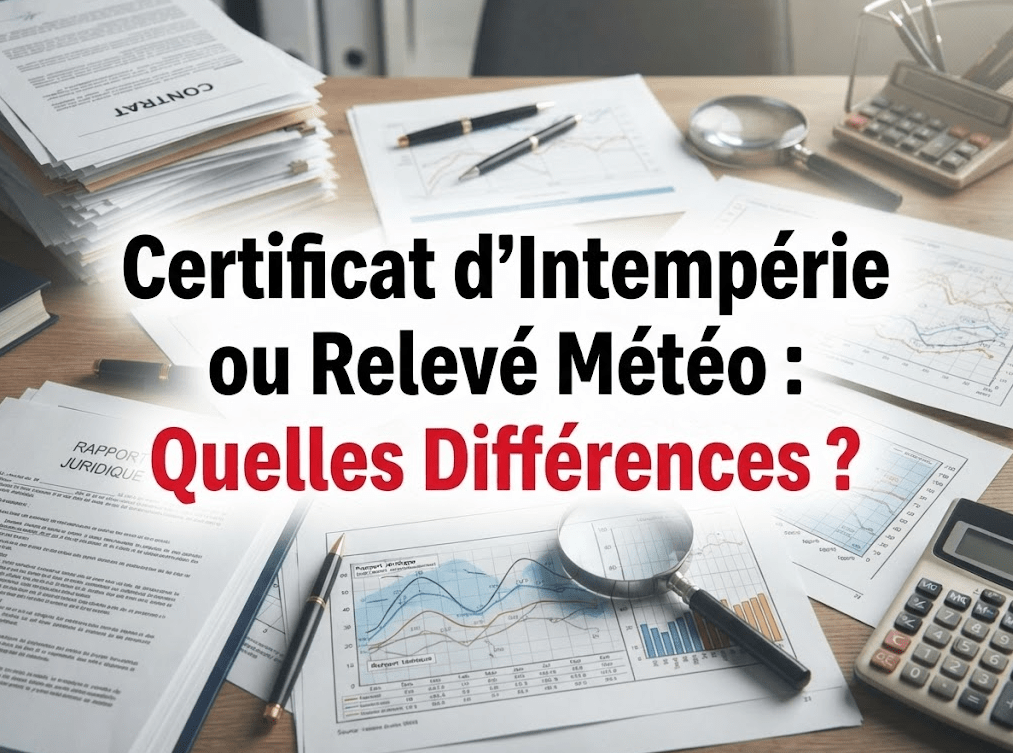 Certificat d'Intempérie ou Relevé Météo : Quelles Différences ?