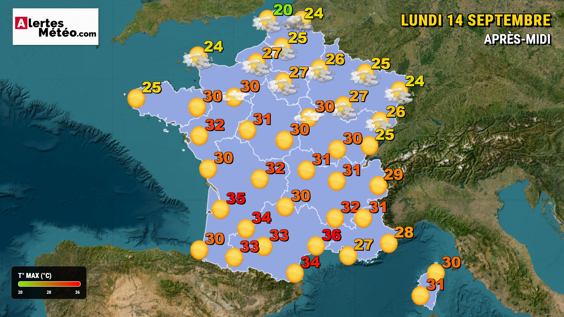Météo du 14 septembre : soleil et chaleur avant la bascule