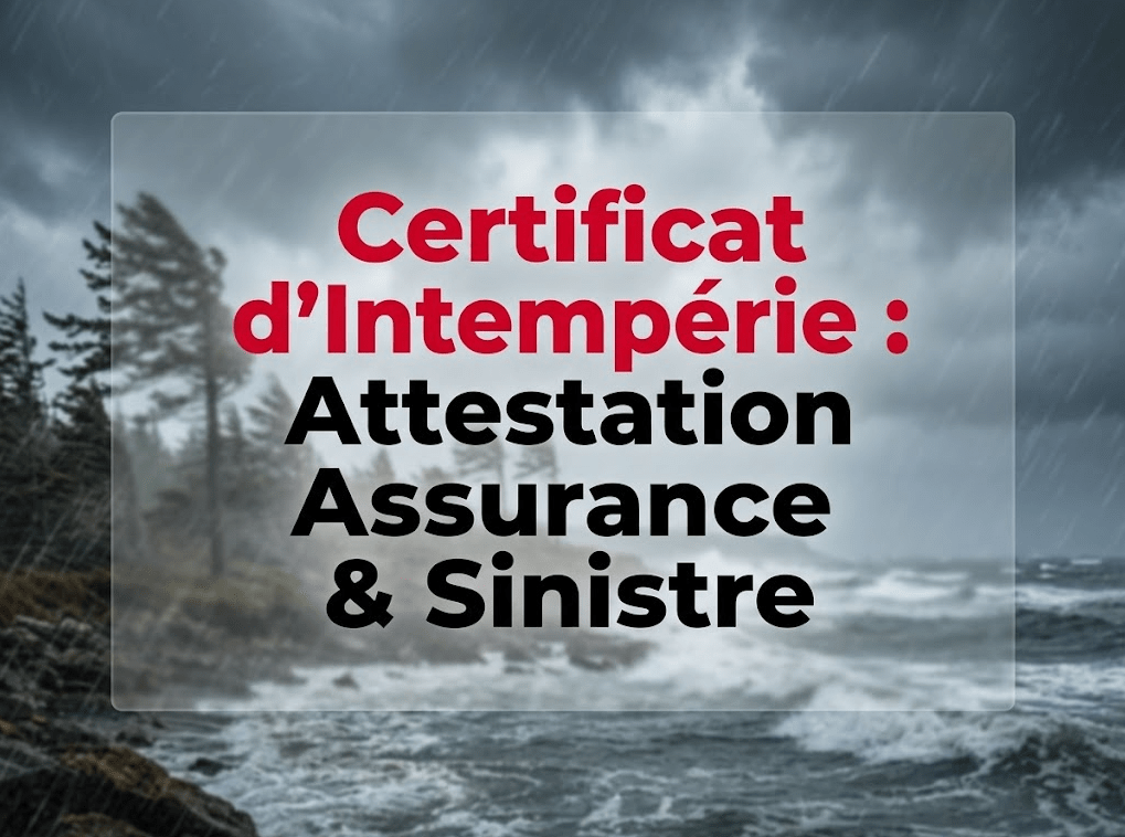 Certificat d'Intempérie : Attestation Assurance & Sinistre | Alertes-Météo