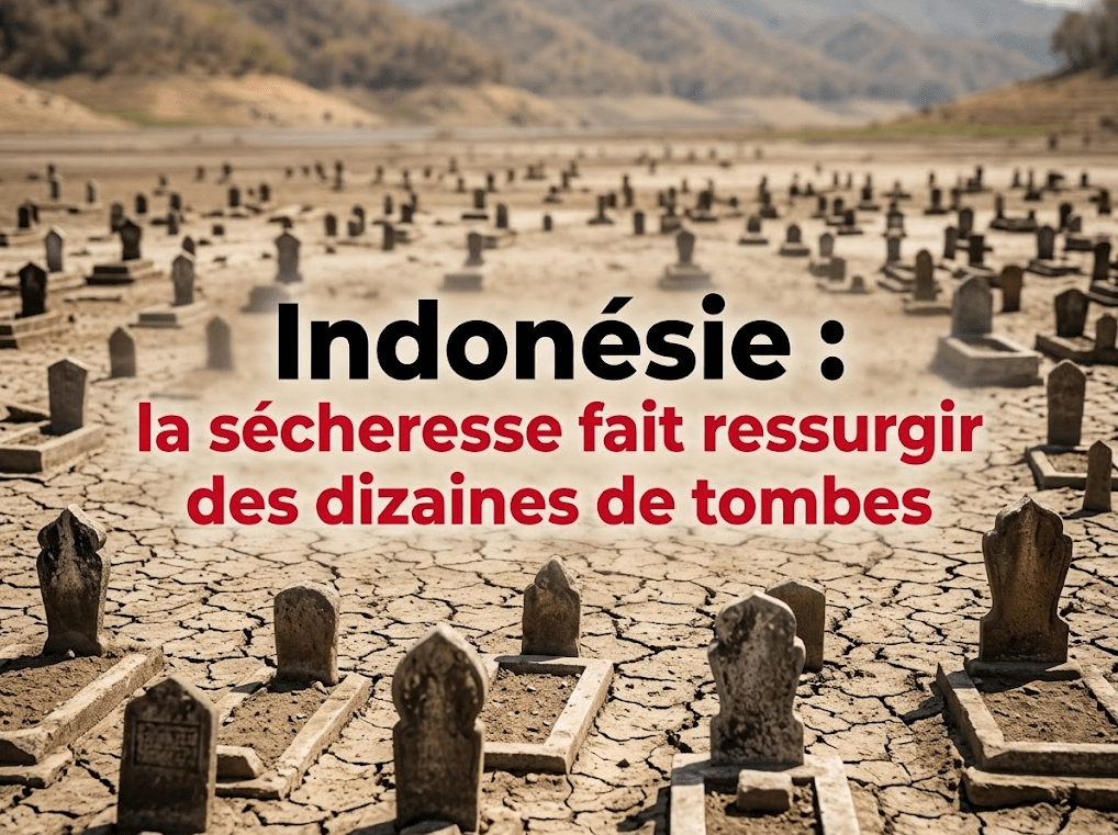Indonésie : la sécheresse fait ressurgir des dizaines de tombes
