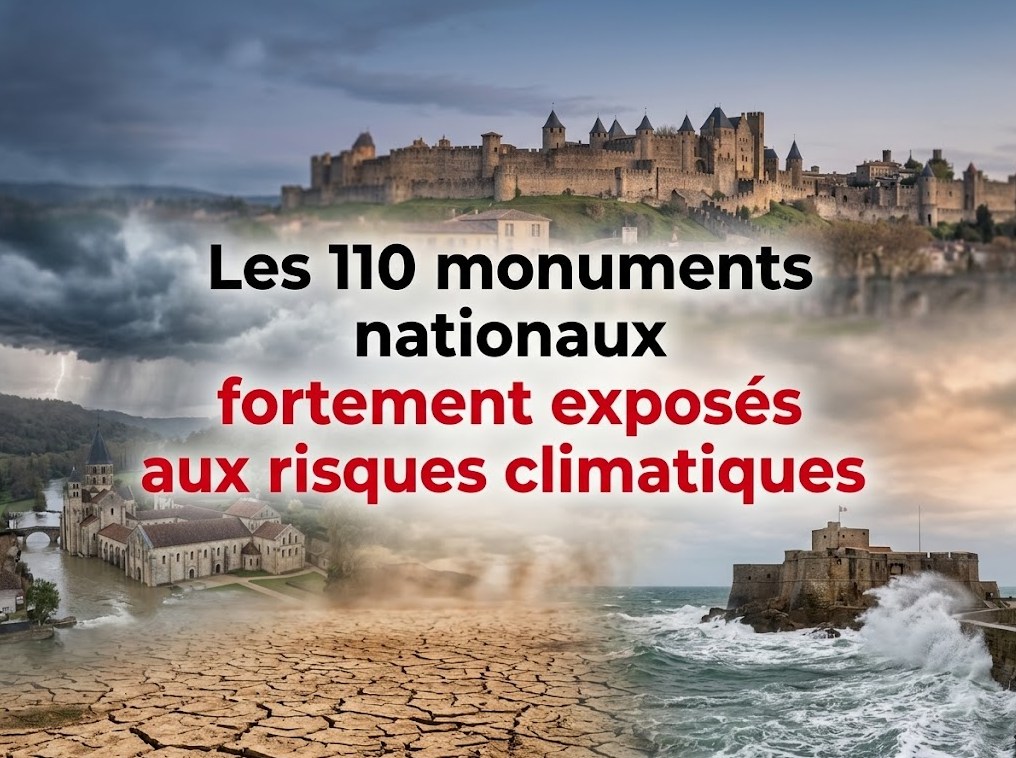 Les 110 monuments nationaux fortement exposés aux risques climatiques d'ici 2050