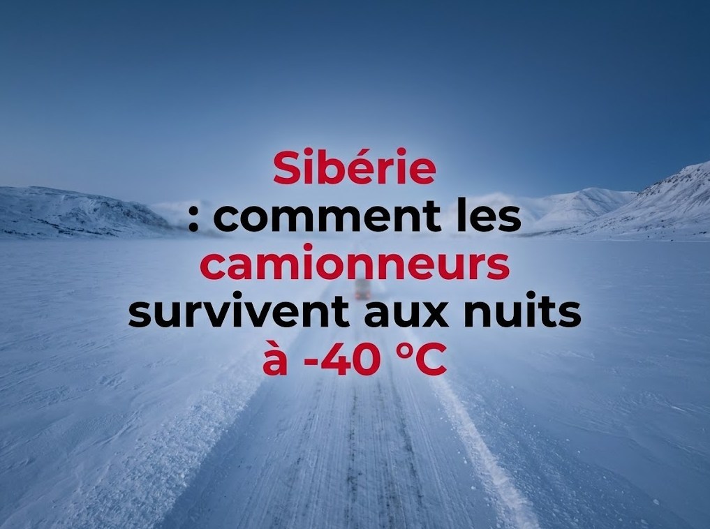 Sibérie : comment les camionneurs survivent aux nuits à -40 °C sans s'asphyxier