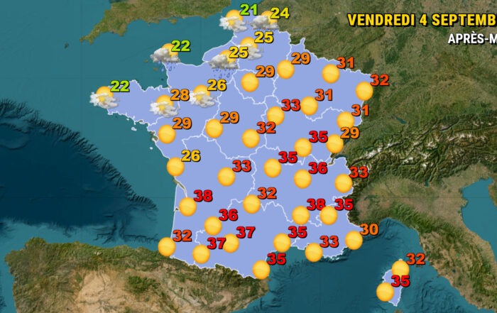 Vigilance orange canicule dans 5 départements.