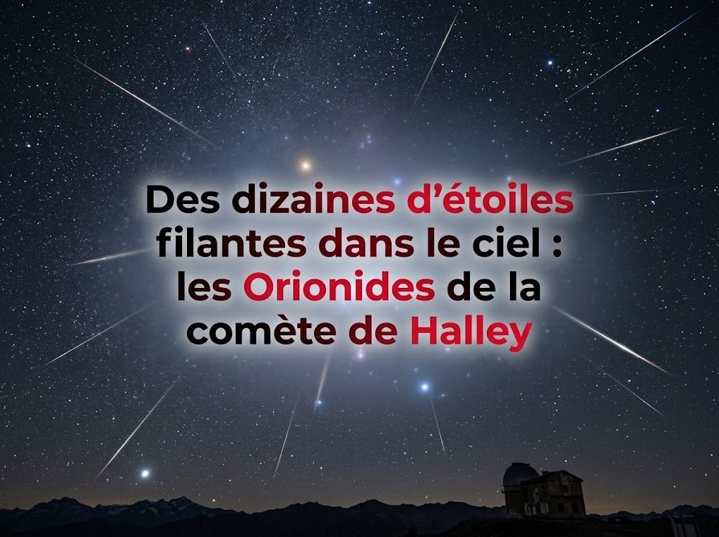 Des dizaines d’étoiles filantes dans le ciel : les Orionides de la comète de Halley